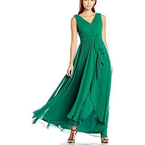 eliza j emerald green dress